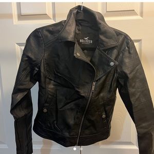 Hollister Faux Leather Moto Jacket M
